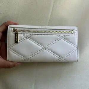 Michael Kors Cream Quilted Wallet